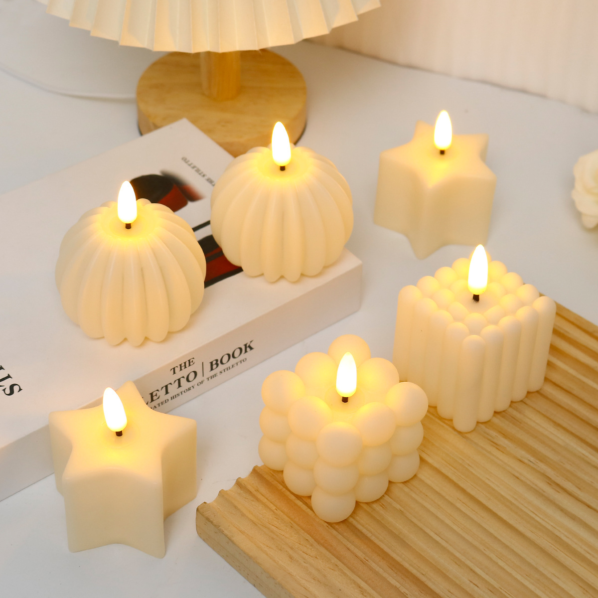 Photography Of Lighting - Candela LED a Cubo per Matrimoni,