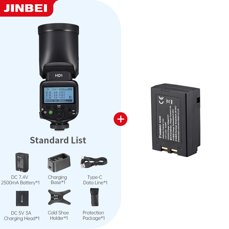 Photography Of Lighting - JINBEI HD-1 Flash per Fotocamera con