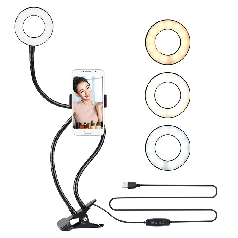 Photography Lighting Circle - Anello luminoso universale per selfie con