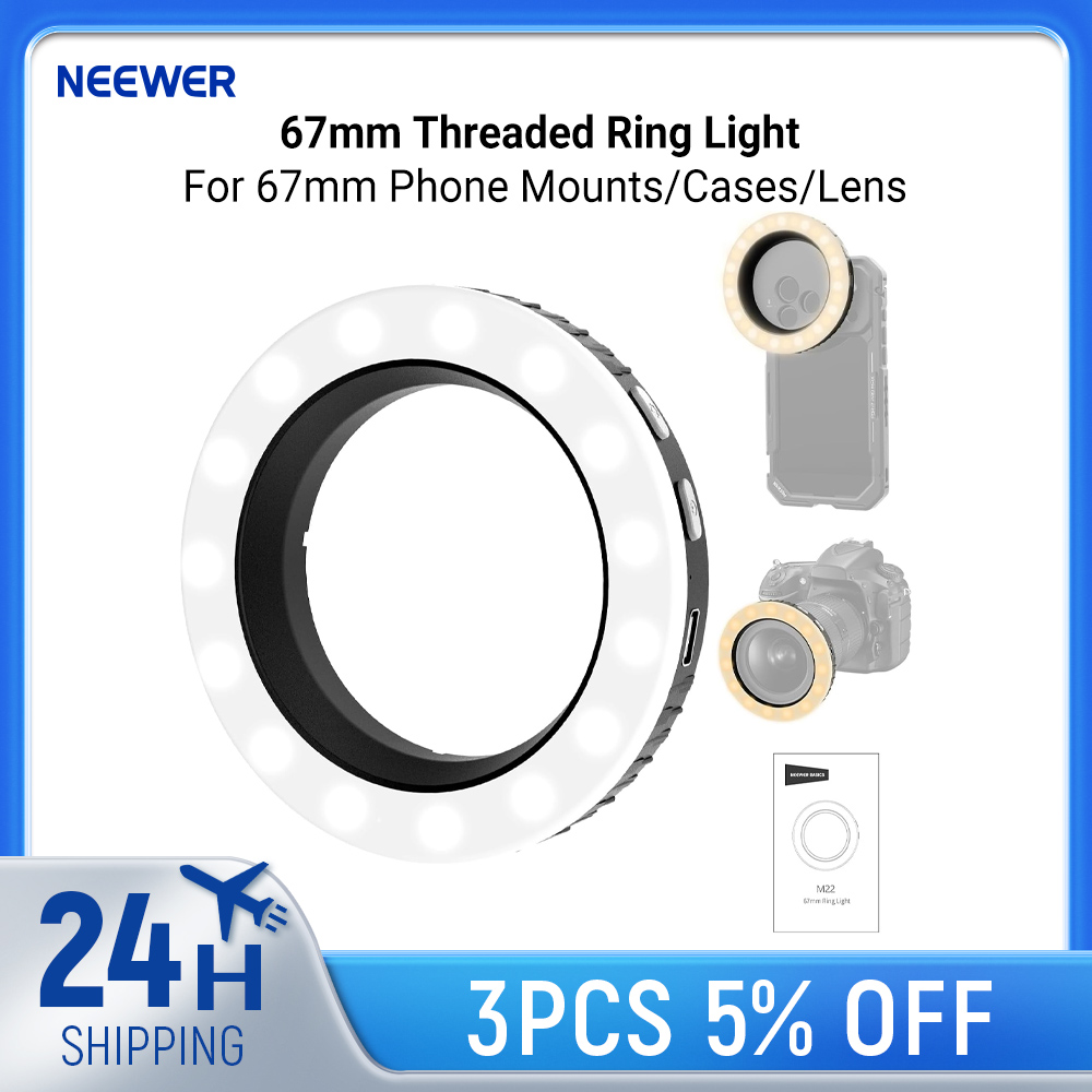 Photography Lighting Circle - NEEWER Basics Anello Luminoso Filettato da