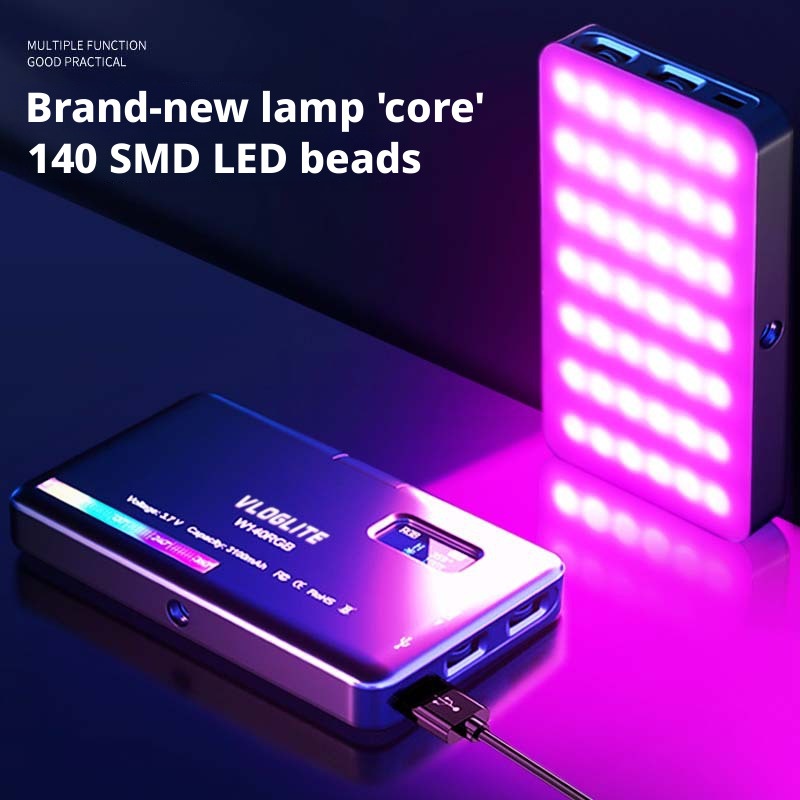 Photography Mobile Lighting - Luce RGB Portatile per Videoconferenze, Lampada