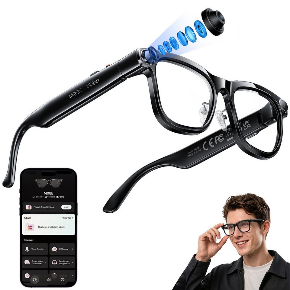 Occhiali Smart AI con Traduzio - Photography Lighting Gear recensione e prezzo