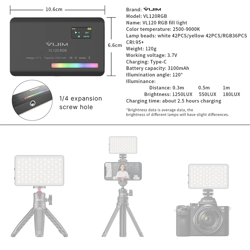 Nuova Luce RGB Tascabile 2026  - Photography Mobile Lighting recensione e prezzo