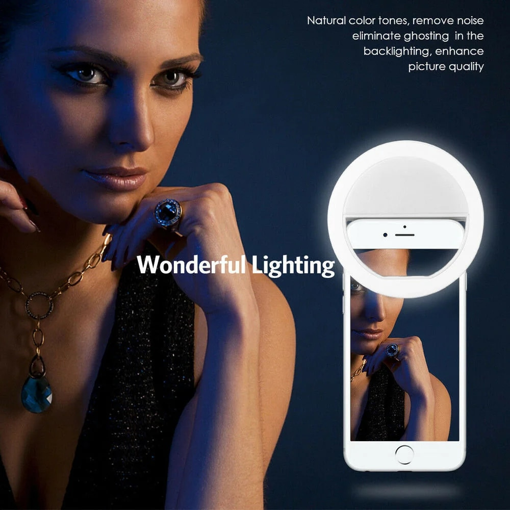 Luce LED per selfie con ricari - Photography Lighting Gear recensione e prezzo