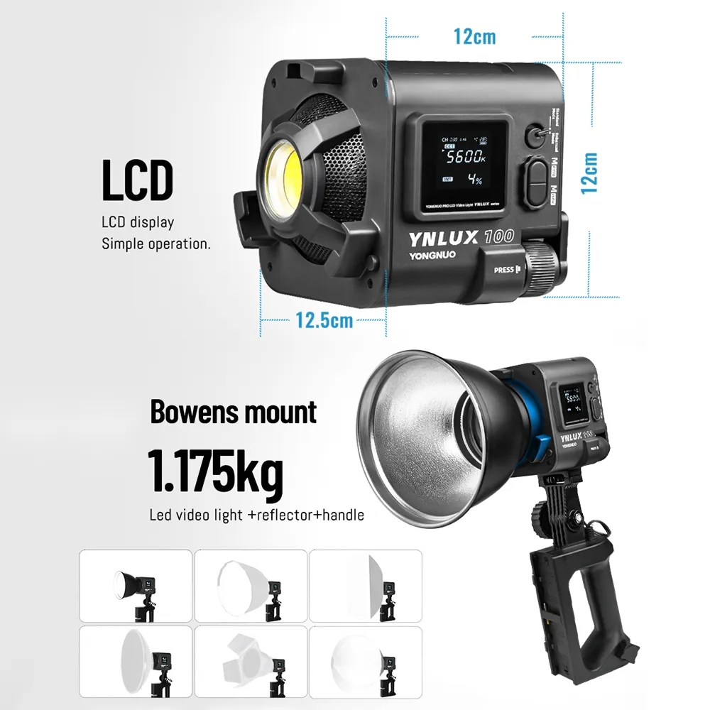 YONGNUO YNLUX100 100W 3200K-56 - Photography Of Lighting recensione e prezzo