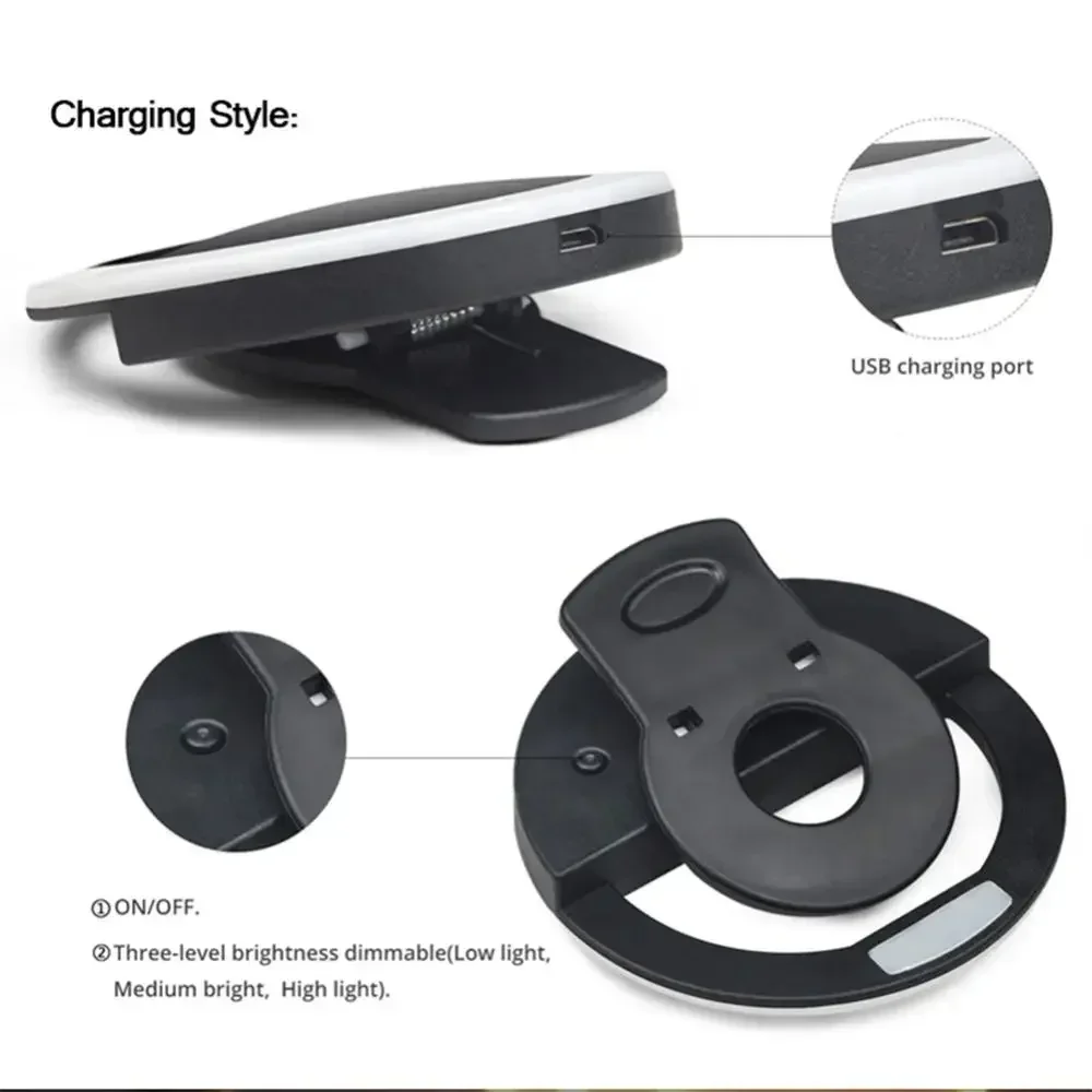 Lampada a clip per telefono ce - Photography Lighting Circle recensione e prezzo